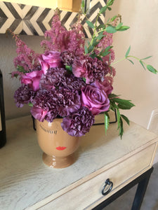 Selfie vases arrangement 